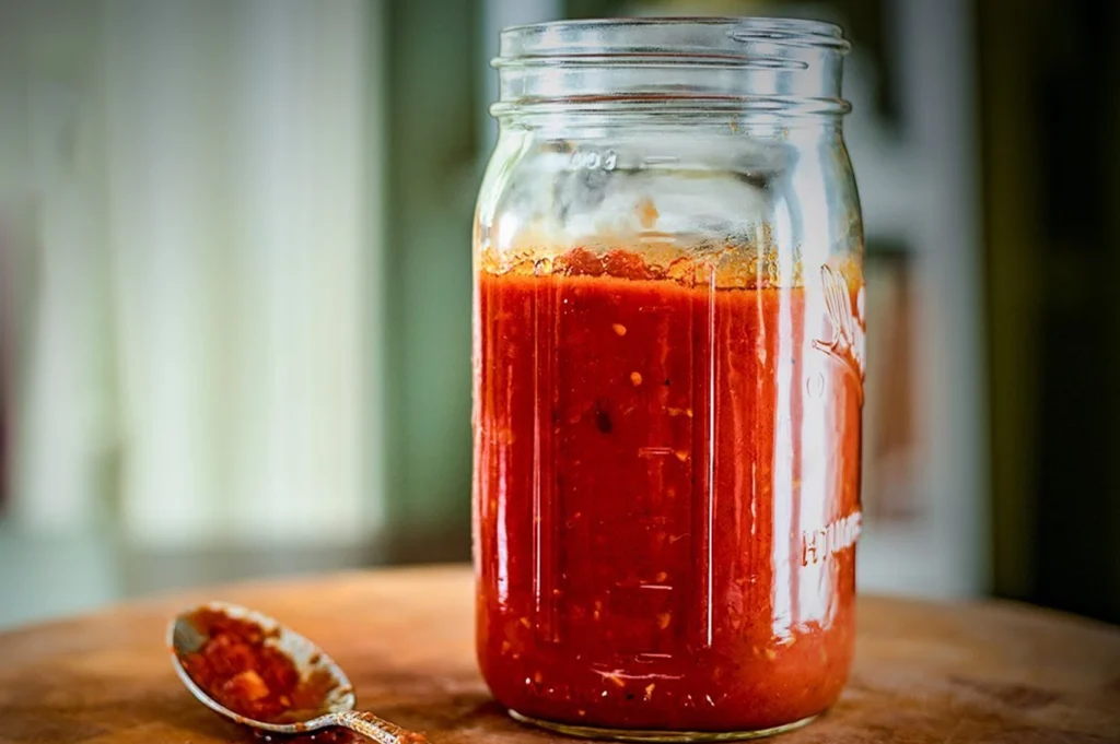 طرز تهیه سس تند با رب گوجه