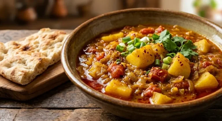 غذای نونی با سیب زمینی و گوجه